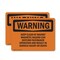 Signmission Keep Clear Of Magnet Magnetic Hazard Can OSHA Warning Sign, Plastic, 10in W x 7in L, 2PK OS-2PACK-WS-P-710-L-12205 - alternate 1